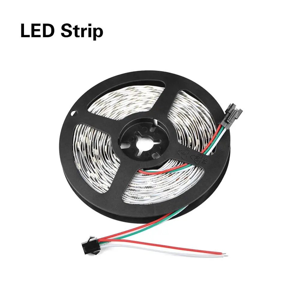 Светодиодные ленты света WS2811 DC12V RGB 30 светодиодный s/М, 5 м 5050SMD программируемый индивидуальный адресуемый цифровой мечта Цвет ленты лампы - Испускаемый цвет: Without Remoter