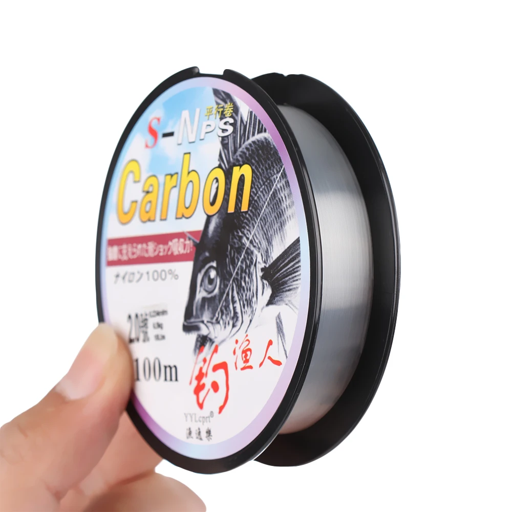100M Nylon Fishing Line Monofilament Japanese Material for Saltwater Carp Fishing Fluorocarbon Fly Line Fish Accessories