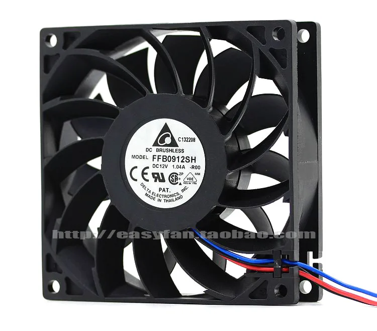 Новый Дельта FFB0912SH-ROO 9025 12V 1.04A 9 см высокая скорость вращения высокий объем воздуха