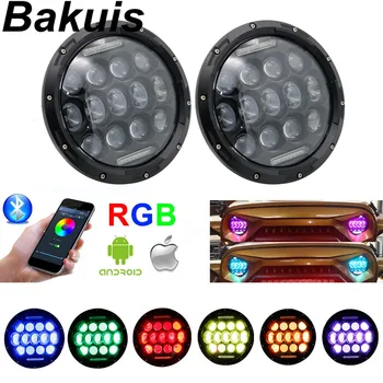 

2xFor Lada Niva 4x4 7inch Led Headlight Hi/Low Beam Light DRL Headlamp For Jeep Wrangler Off Road 4x4 suzuki samurai