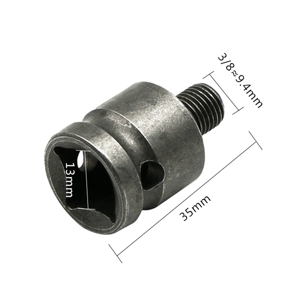 3/8 Электрический ветровой стержень адаптера сверла для ударного сверла сверлильный ключ конверсия головки сверлильный патрон 13 мм квадратный деревообрабатывающий