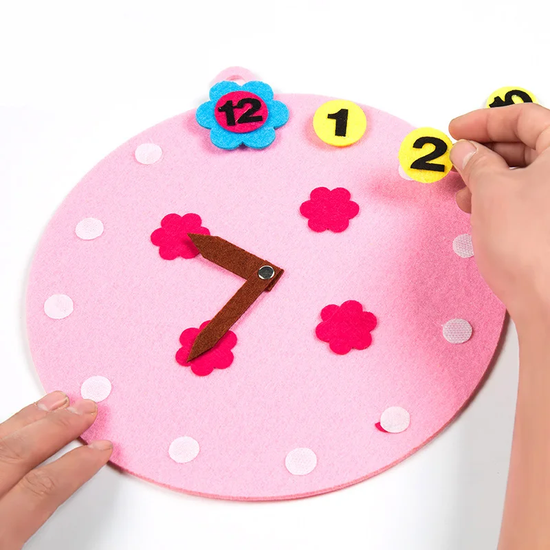 Early Learning Education Toys Clock Time Weather Forecast Meteorological Pattern Non-woven Felt Children Toys Gift Early Learning Education Toys Clock Time Weather Forecast Meteorological Pattern Non-woven Felt Children Toys Gift