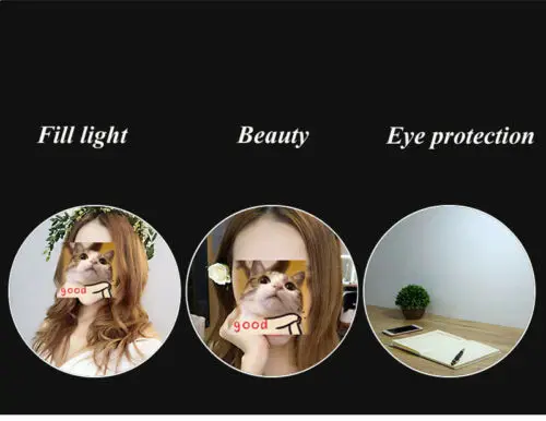 Skup Lampa błyskowa do selfie lampa pierścieniowa + uchwyt na telefon komórkowy 24 kamera led biały klips USB