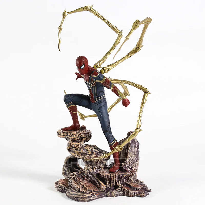 DST Marvel галерея Мстители Бесконечность войны Железный паук Человек-паук статуя ПВХ фигурка Коллекционная модель игрушки