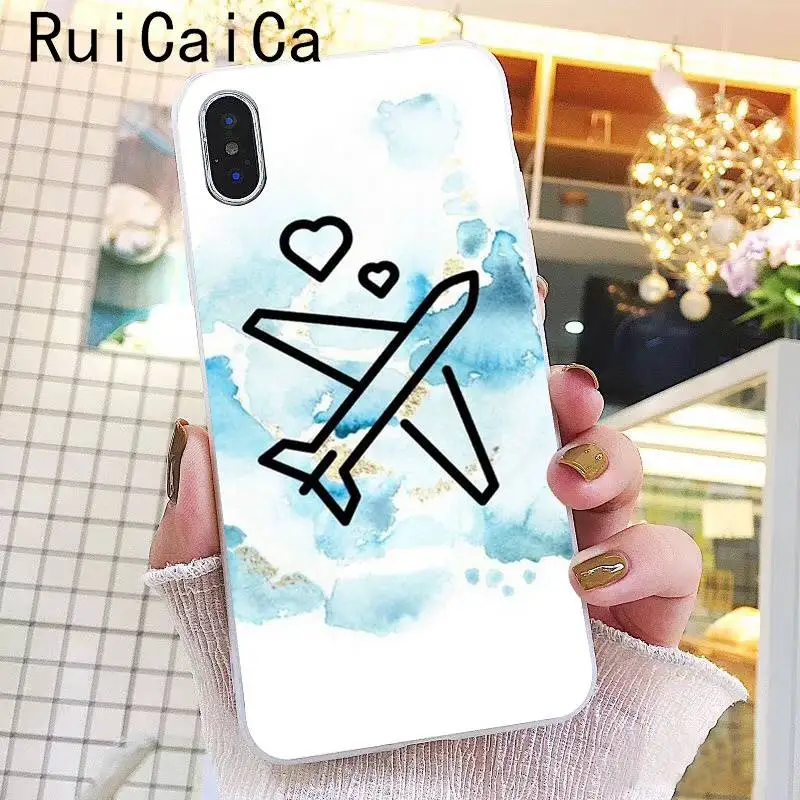 Ruicaica Мультфильм Воздушный самолет новинка чехол для телефона Fundas для iPhone 8 7 6 6S Plus X XS MAX 5 5S SE XR 10 Чехол