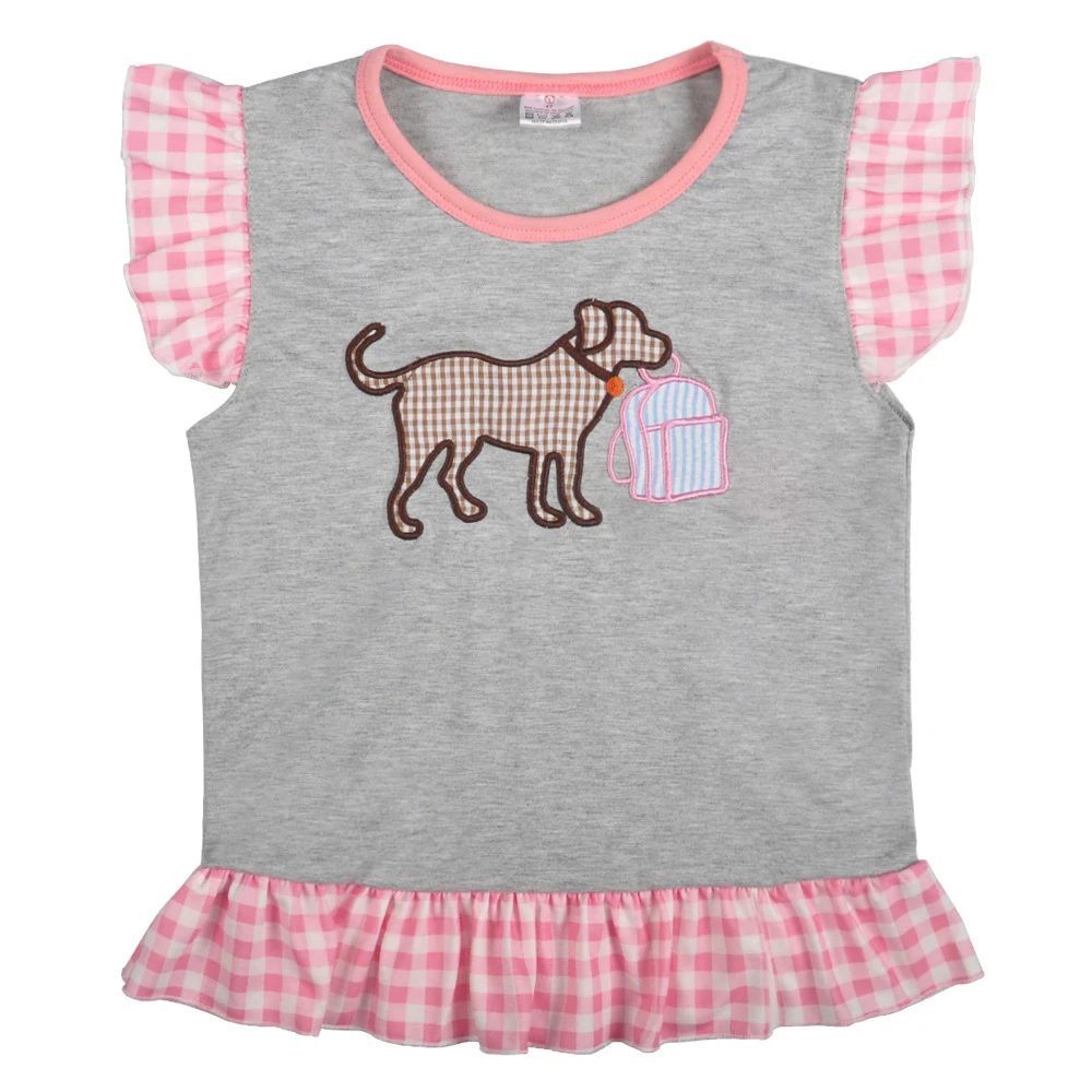 Baby Girls outfit Set CONICE NINI embroide Dog Pattern Girls Boutique Children Clothing Summer Kids Girl Clothes 22GK903-1162-HY
