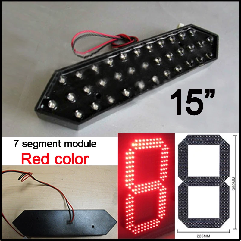 1" Красный цвет digita модуль числа, 7-сегментный из модулей, высокая яркость, светодиодный экран обратного отсчета, счет, пульт дистанционного управления
