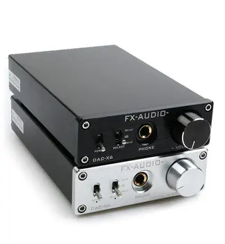 

FX-AUDIO DAC-X6 MINI HiFi 2.0 Digital Audio Decoder DAC Input USB/Coaxial/Optical Output RCA/ Amplifier 24Bit/96KHz DC12V