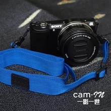 cam in CS175 1851 1861 Cotton tape Cow Leather Universal Camera Strap Neck Shoulder Cotton Cloth General Adjustable Belt