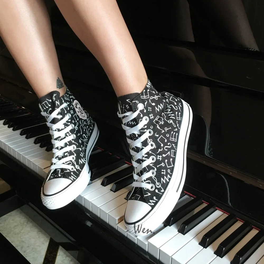 Download Wen Hot Original Design Custom Hand Painted Shoes Music ...