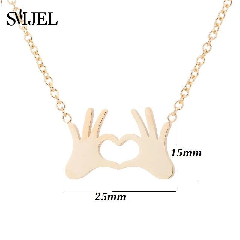 Ожерелье SMJEL из нержавеющей стали с подвеской модные ювелирные изделия ожерелье