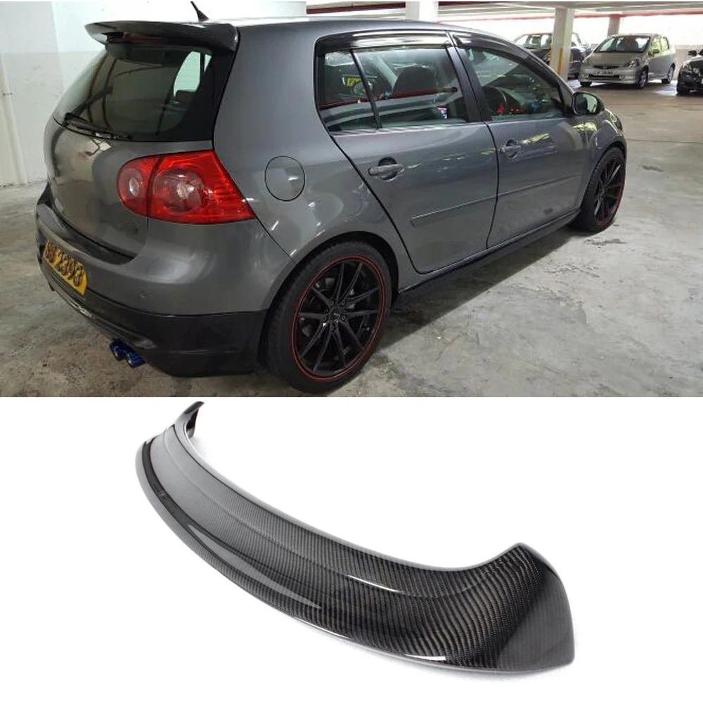 폭스 바겐 골프 5 V MK5 R32 GTI 2006 - 2009 용 자동차 리어 루프 립 스포일러, 탄소 섬유, FRP
