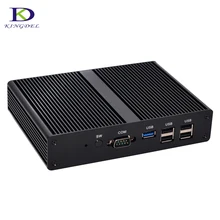 Маленький компьютер HTPC Intel Celeron J1900 4 ядра Intel HD Графика 3D Игры Поддержка 1920*1080 fanelss PC NC590