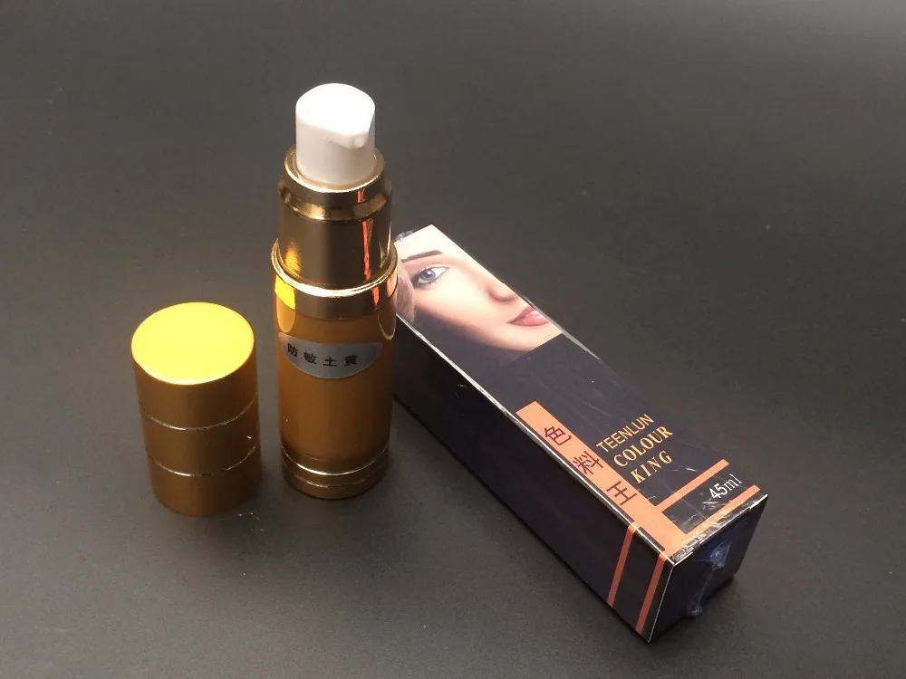 

2PCS 45ml/bottle Earth yellow Vacuum Sterile Permanent Makeup Eyebrow Pigment Cosmetic Tattoo Ink For Tattoo Corrector Colour