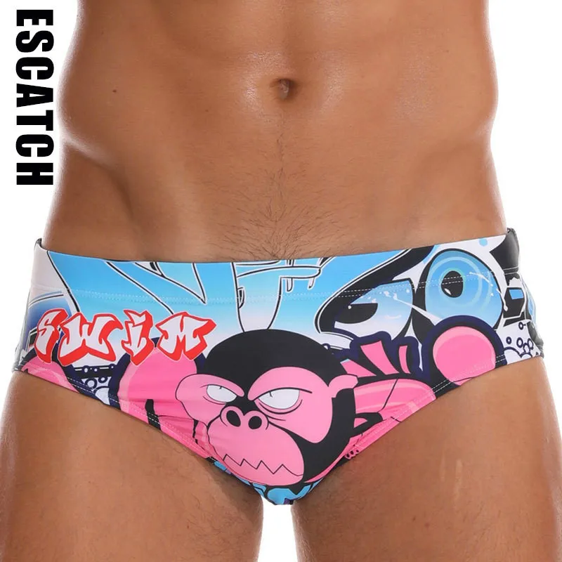

2019 Swimming Briefs Men's Swimwear Low Sexy Swimwear Boxers Men's Swim Brief Sportive Beachwear Men Swimsuit multi colors