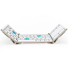 For Android Mobile phone three folding Bluetooth keyboard For Huawei flat panel universal wireless keyboard and mouse external