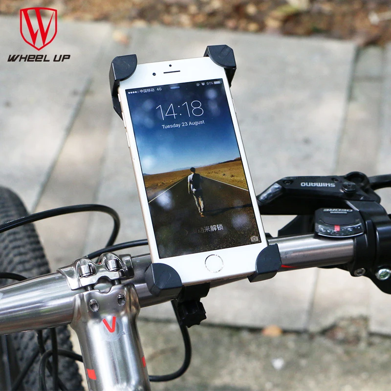 

WHEEL UP Bicycle Bike Bag Phone Holder Handlebar Clip Stand Mount Bracket For Cellphone GPS Iphone Bags Cycling Equipment
