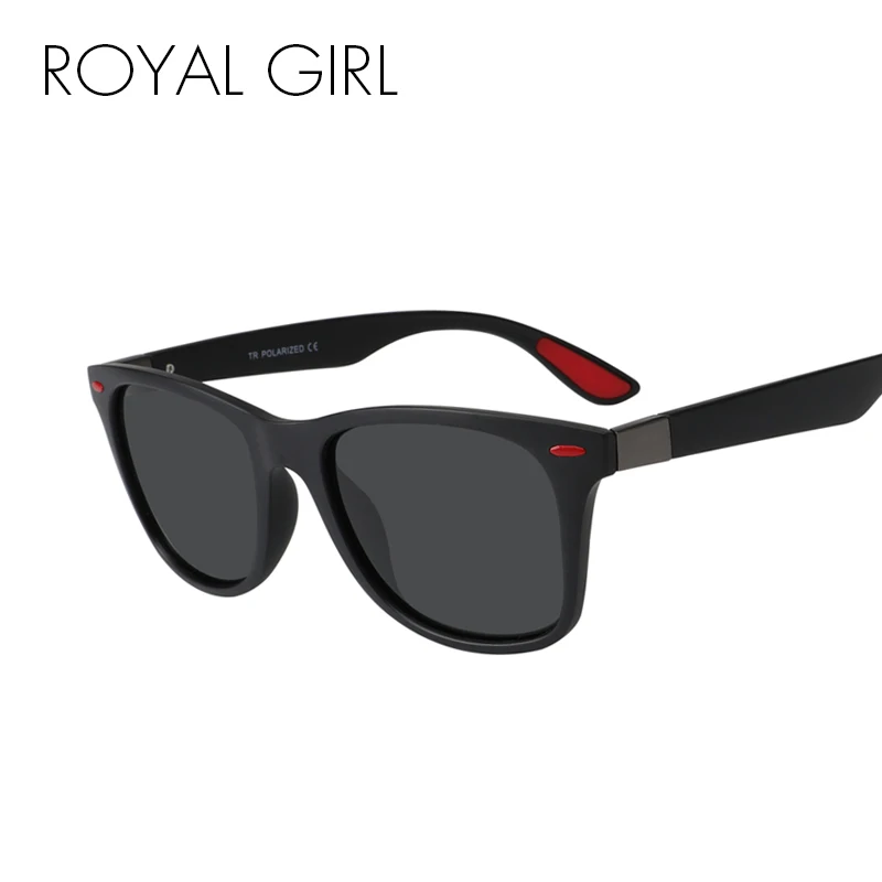 Мужские квадратные солнцезащитные очки ROYAL GIRL винтажные уличные поляризационные