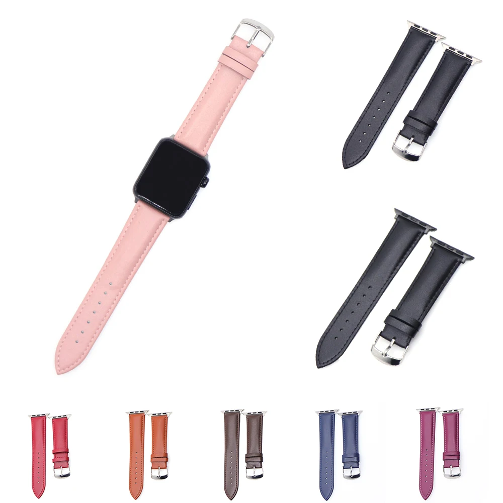  Leather Bracelet For Apple Watch Band 42mm 38mm / 44mm 40mm Series 4 3 2 For Apple Watch Strap iWatch Watchband