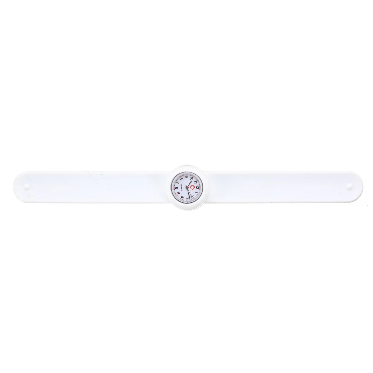 Shellhard 1pc Fashionable Hospital Nurse Slap Watch Silicone Band Quartz Girl Boy Kids Multi Color Snap On Wrist Watch Relogio