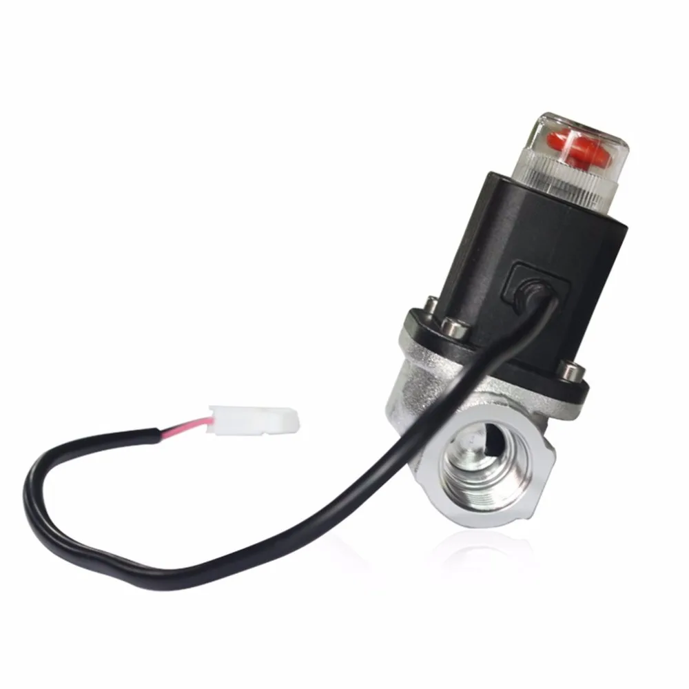 Сжиженный газ природный газ аварийного отключения электромагнитный клапан DC9V-12V для дома охранной сигнализации Системы для тревожных