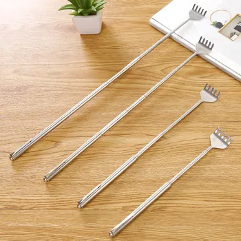 

Portable Extendable Back Scratcher Adjustable Size Pen Stainless Steel Telescopic Clip Telescopic Itch Scratch Massage Tool