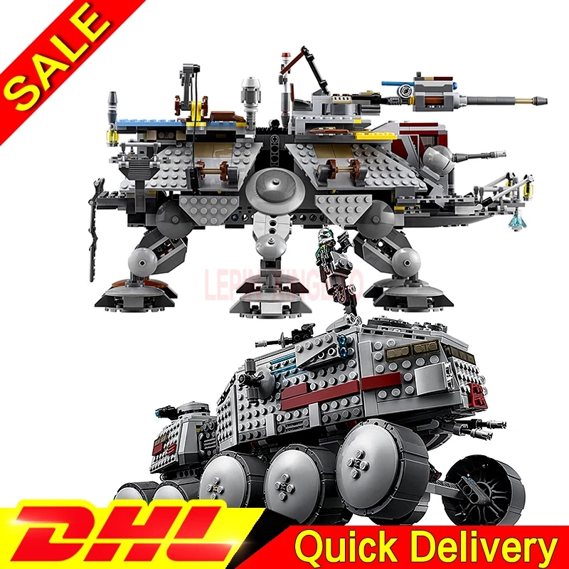 

LP 05031 Turbo Tank + LP 05032 Captain Rex's AT-TE Set Star Wars Building Blocks Bricks Lelyesings Toys Clone 75151 75157