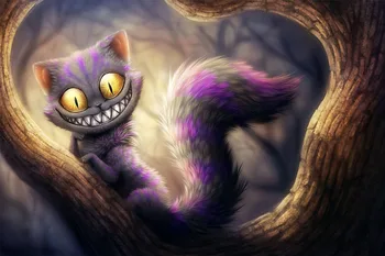 

Painting rhinestones plastic crafts diy diamond painting Cheshire Cat embroidery paintings diamond pattern