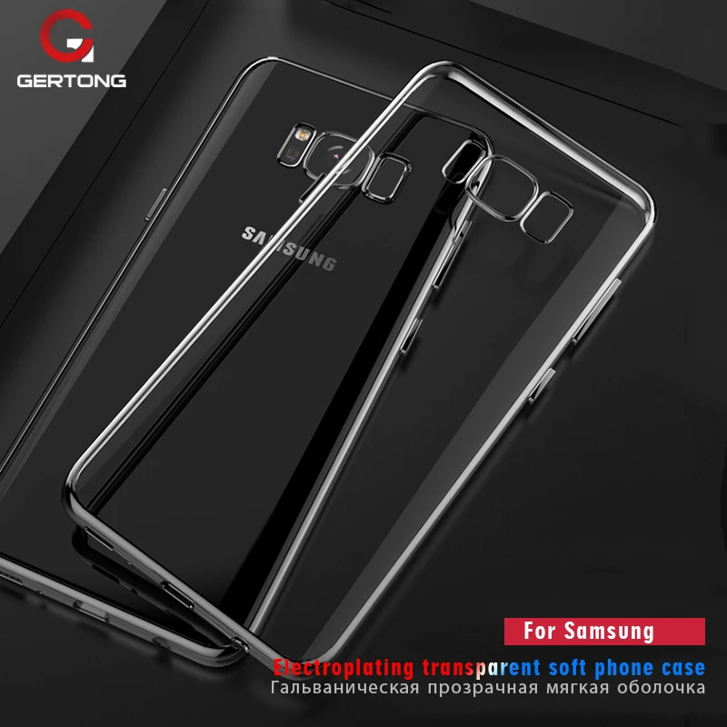 

Case For Samsung Galaxy S7 Edge S6 S8 Plus Note 8 Back Covers Fundas Phone Bag Cases Plating Soft TPU Silicone Armor Coque Shell