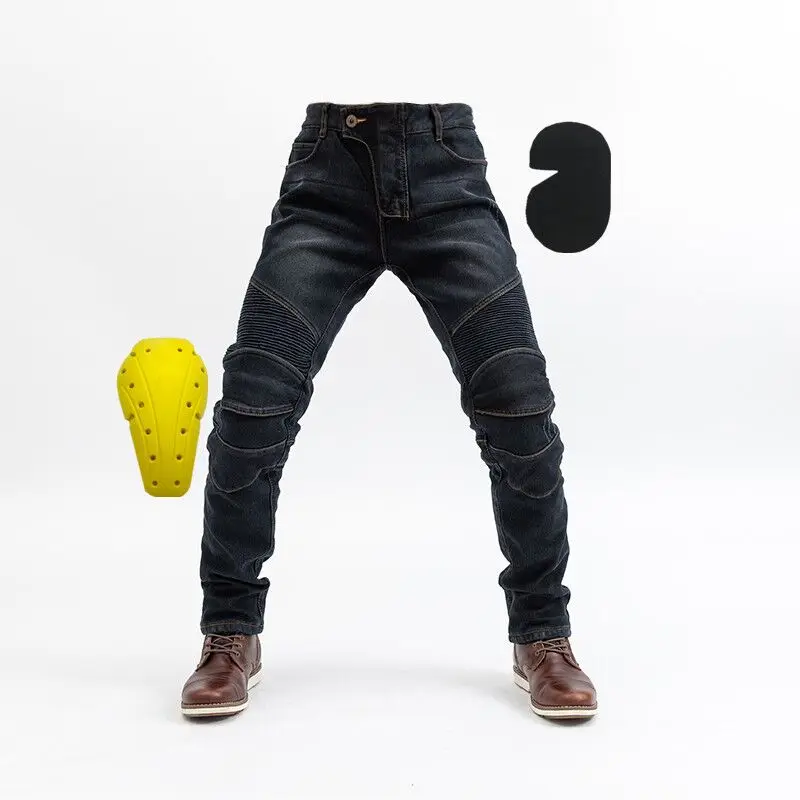 

2018 New Winter Knight Trousers Moto Jeans Slacks Jeans Motorcycle Ride Jeans Leisure Loose Version With Protective Equipment