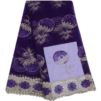 

New High Quality Nigerian Lace Fabric 2018 With Bead African French Net Lace Fabric Embroidered Tulle Mesh Lace Fabric 1101