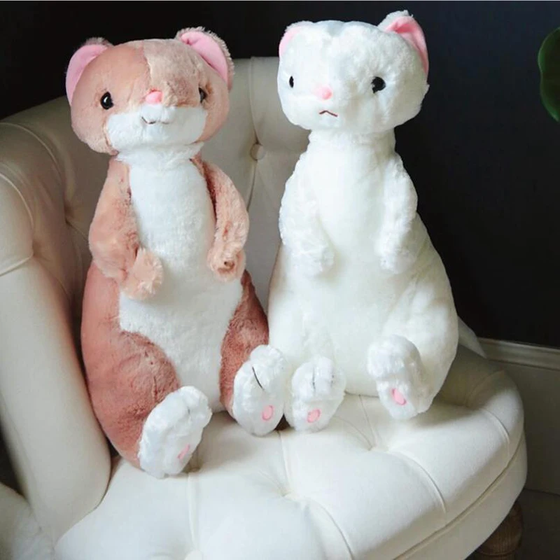

New Creative Cute Cartoon Sitting Ferrets Plush Toys Stuffed Animal Plush Doll Toy Children Birthday Gifts