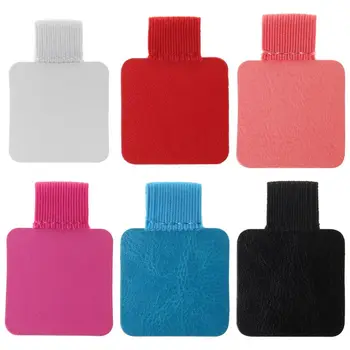 

3pcs Square Self-adhesive Leather Pen Clip Pencil Elastic Loop For Notebooks Journals Clipboards Pens Holder