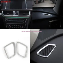 3 шт. автомобиль-Стайлинг Chrome подкладке центр + верх AC Air Vent Выход Обложка отделка Крышка для Kia Optima k5 2016 салона укладки