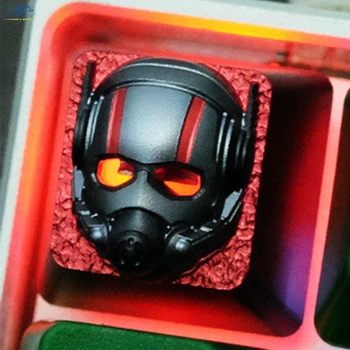 

[HFSECURITY] Ant Man Aluminum Alloy Mechanical Keyboard Keycaps Backlit Keycaps for Gaming Keyboard