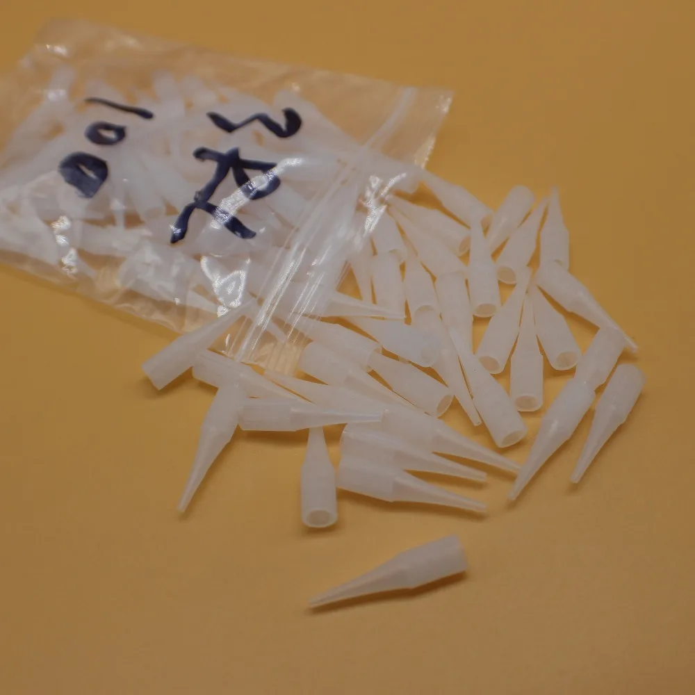 

100 pcs 3RL Disposable Tattoo Permanent makeup needle tips Traditional needle caps Nozzle For Eyebrow Lip Tattoo Machine Pen