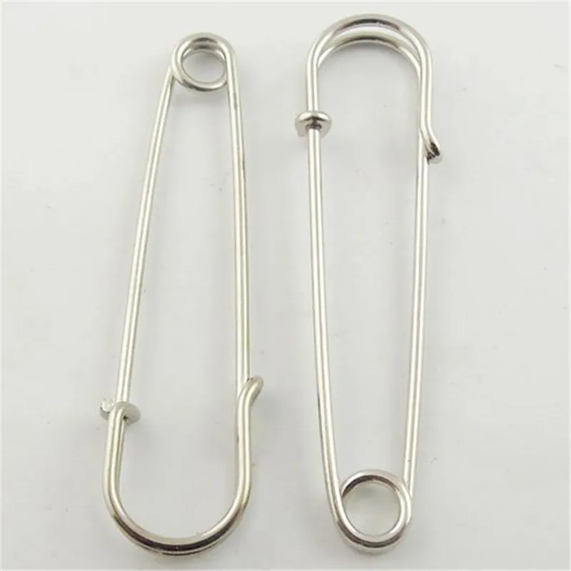 20pcs/pack Vintage Wholesale Silver Tone Safety Pin Brooch Pins