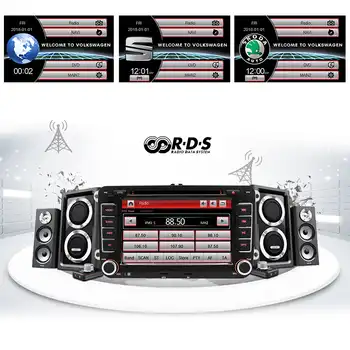 Junsun 2 din 7 นิ้ว "" "" "" "" "" "" "" "" "" DVD วิทยุมัลติมีเดีย autoradio สำหรับ VW Golf 5 Passat b6 ที่นั่ง leon Tiguan polo Skoda Octavia
