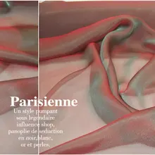 Винный и зеленый блеск шелковой шифоновой ткани 5 момме 90 см