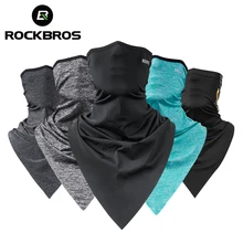 ROCKBROS, треугольные спортивные шарфы, ткань для льда, походные шарфы, дышащие, для велоспорта, велосипеда, банданы, маска для лица, для кемпинга, для бега, повязка на голову