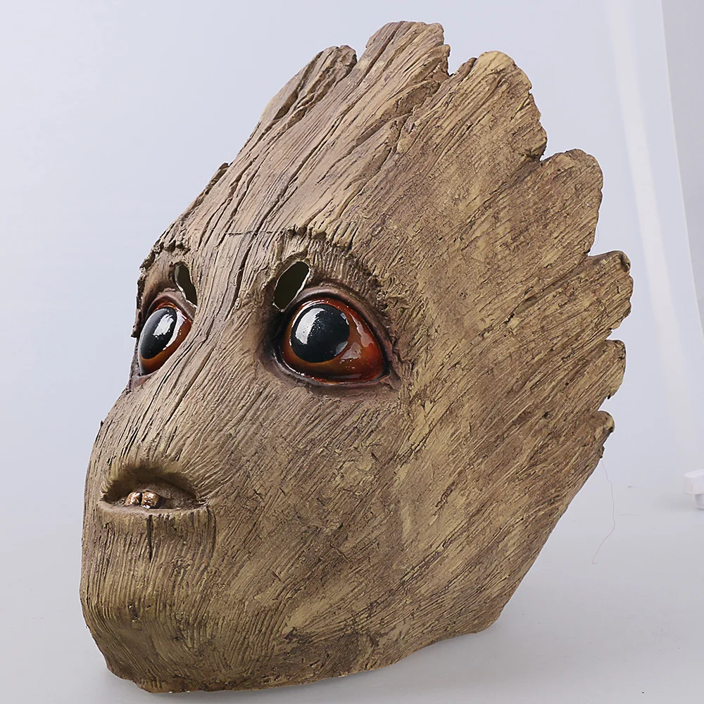 2017 Movie Guardians of the Galaxy 2 Cos Masks Cosplay Groot Mask Latex Helmet Halloween Party Prop (3)