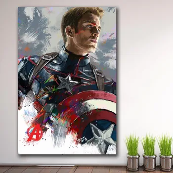 

Large size pop art Captain America Painting For Living Room Home Decoration Oil Painting On Canvas Wall Painting NO FRAME