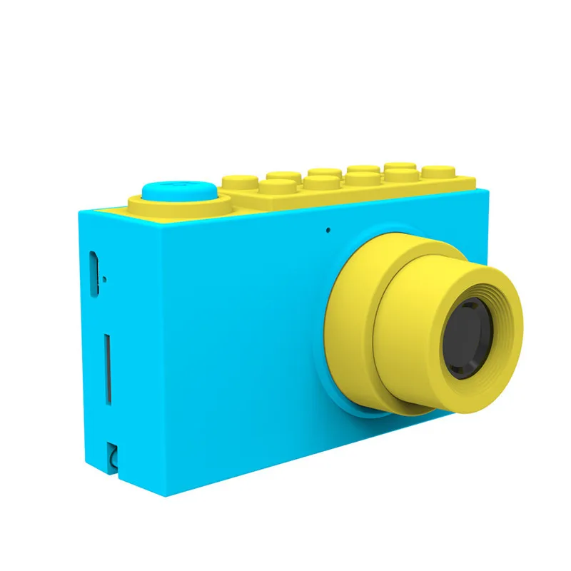 HitTime 8.0MP Mini Digital Camera Waterproof 2 Inch Cartoon Cute Camera Toys Children Birthday Gift 1080P Toddler Toys Camera - Цвет: Blue