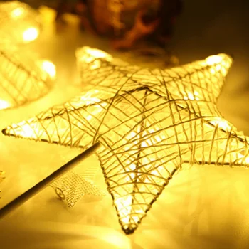 

1 pcs LED Table Night Light Marquee Star Heart Christmas Home Party Decoration Braided lamps Desk Lamp
