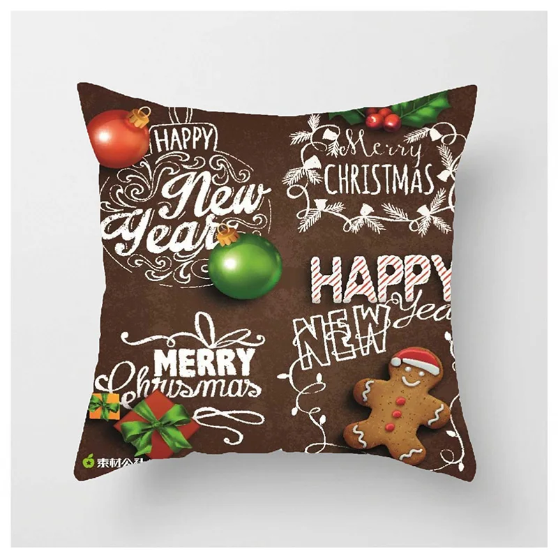 

New Year Christmas Decor For Home Navidad Frozen Adornos De Navidad Home Decoration Accessories Styrofoam Balls Cushion Cover