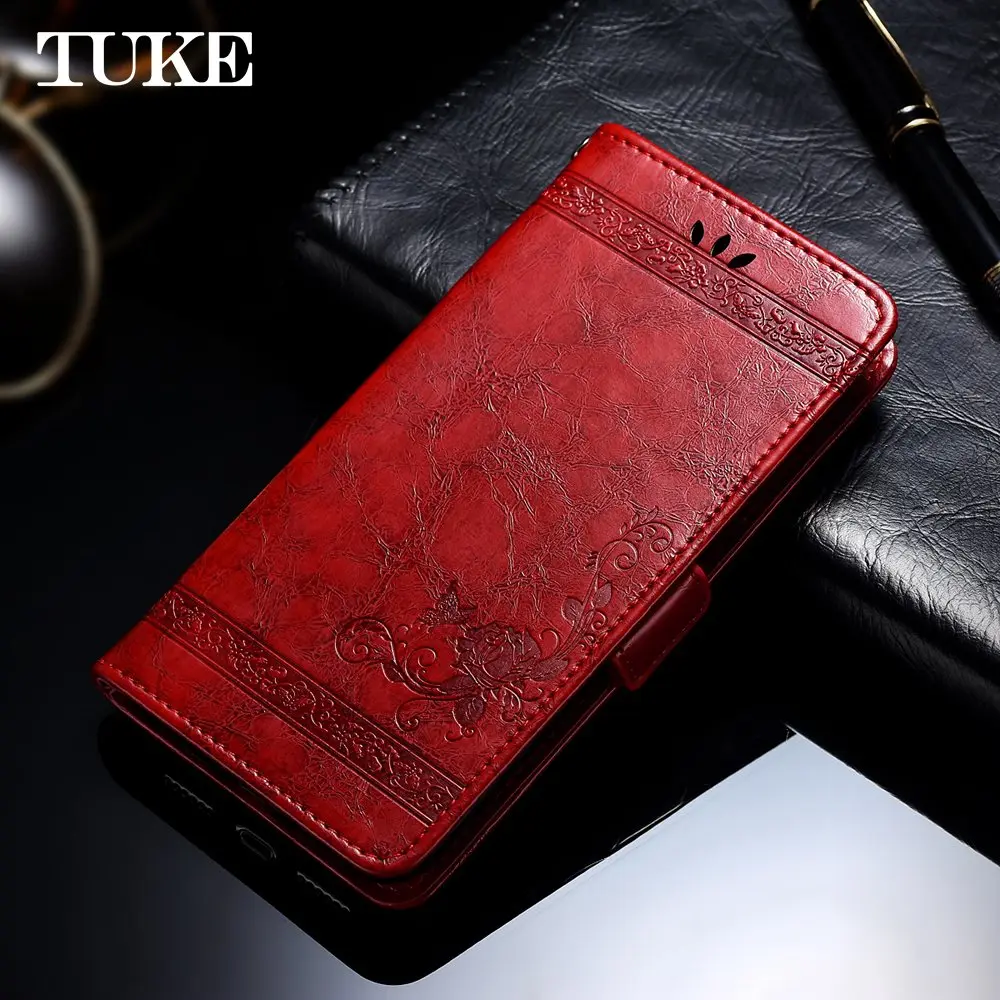 

Retro Flip Case For Motorola Moto E4 Plus Embossed Flower Case Wallet Cover For Moto E 4 Plus Housing Coque