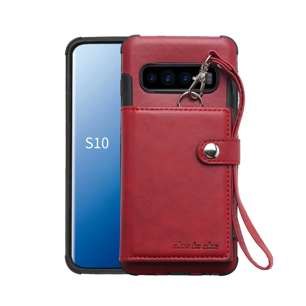 

Retro Wallet Flip Leather Case For Samsung Galaxy A50 M10 M20 A30 A70 S10 5G Plus PU Silicone Wallet Back Cover Case with Strap