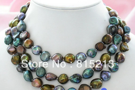 

ddh00761 46" 15mm multicolor baroque freshwater pearl necklace
