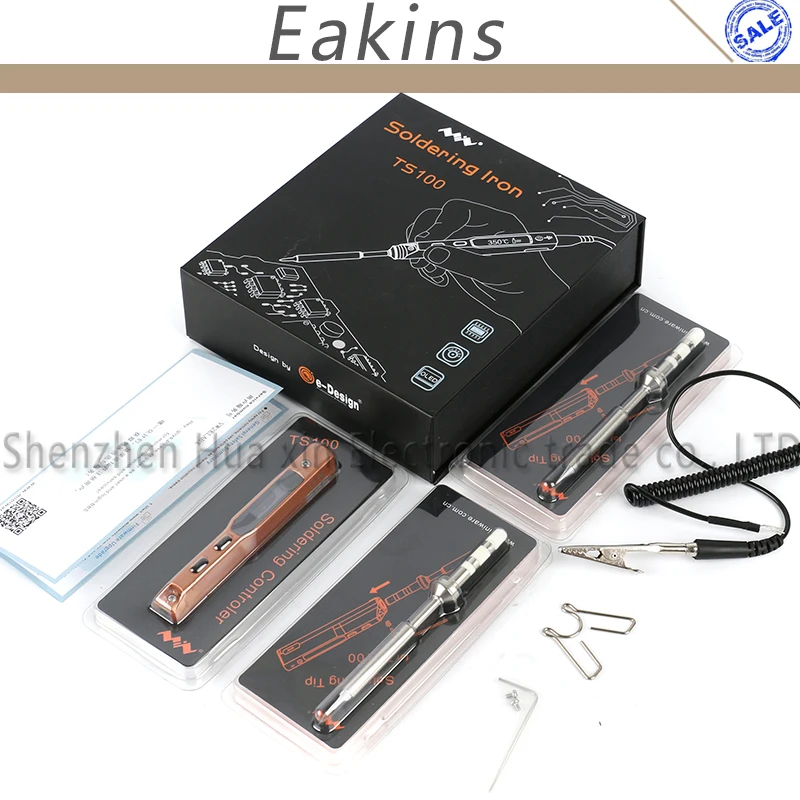 2018 Intelligent Programmable Electric Soldering Iron Digital LCD TS100 Mini Soldering Iron Control Terminal 65W TS-I TS-K 1/Set new mini lcd digital programmable electric soldering iron ts100 control terminal with ts i ts k 1 set