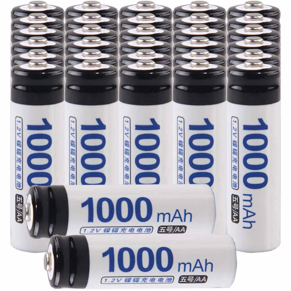 Lowest price 32 piece AA battery 1.2v batteries rechargeable 1000mAh